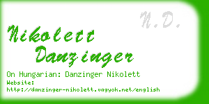 nikolett danzinger business card